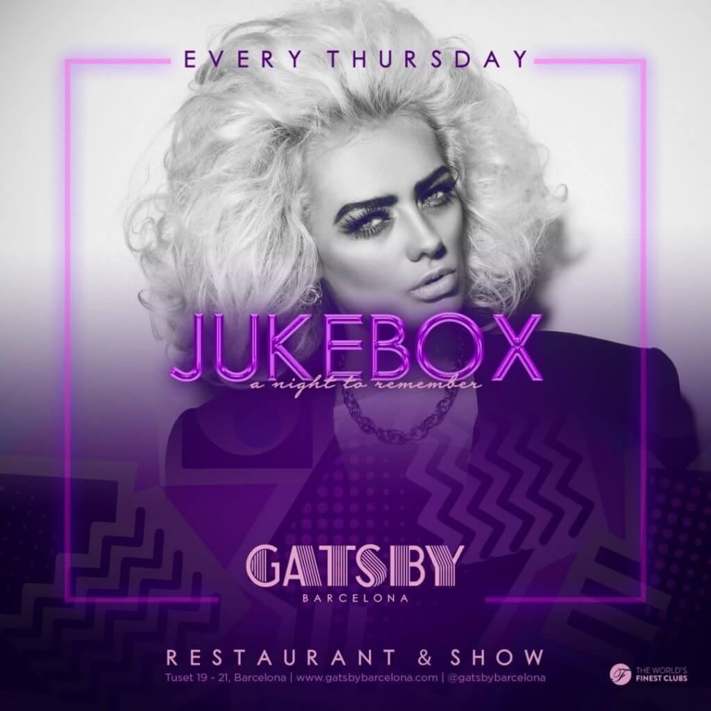 Espectáculo Gatsby Barcelona – Viernes Espectáculo Gatsby Barcelona - Jueves